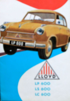 Lloyd LP 600 Modelprogram 1958 Carbrochure (10134)